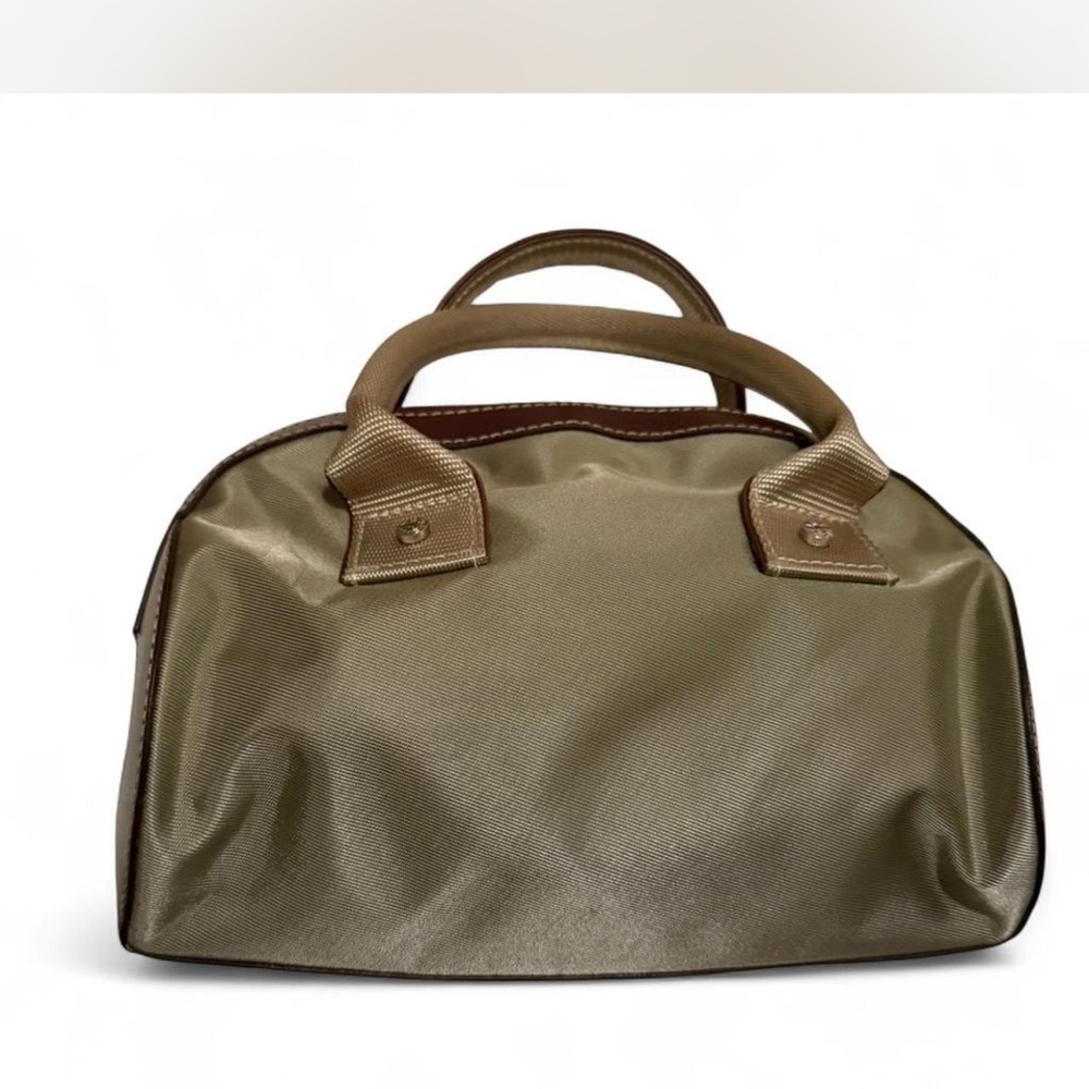 Lancel small satchel bag Taupe and Brown Women's two handle barrel bag